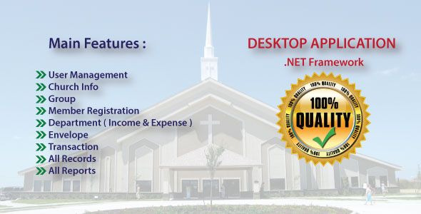 Church Management & Accounting System with full source code Net   