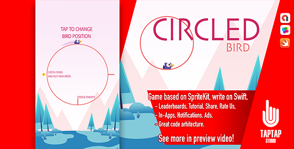 Circled Bird iOS Mobile Games