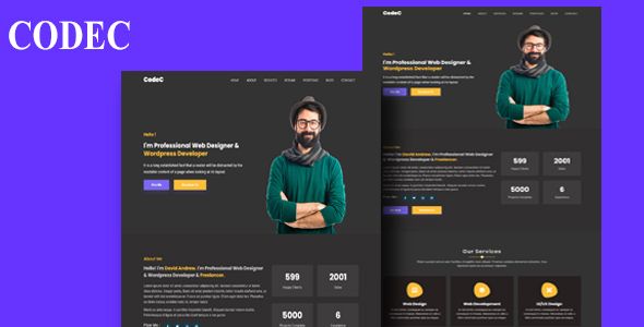 CodeC - Personal Portfolio Bootstrap5 Template    