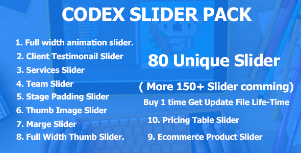 Codex Slider Pack Sliders