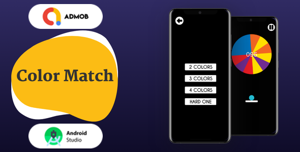 Color Match ( Android Studio + Admob + Multiple Characters + Reward Video Ads ) Android  Mobile Games