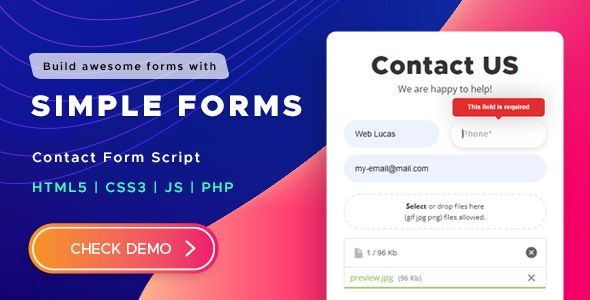 Contact Form Script - Simple Forms    