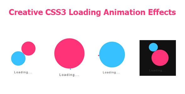 Creative CSS3 Loading Animation Effects Bootstrap Animations And ...