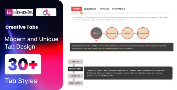 Creative Tabs addon for elementor    