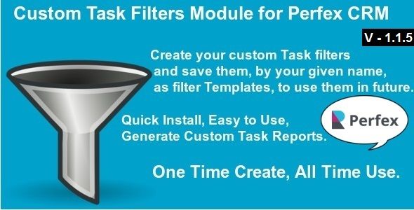 Custom Task Filters Module for Perfex CRM    
