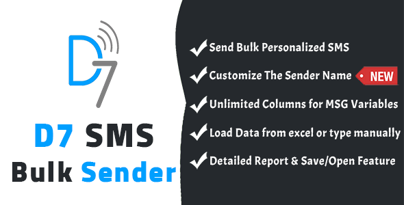 D7 SMS Bulk Sender    