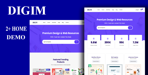 DIGIM - Digital Marketplace HTML Template image