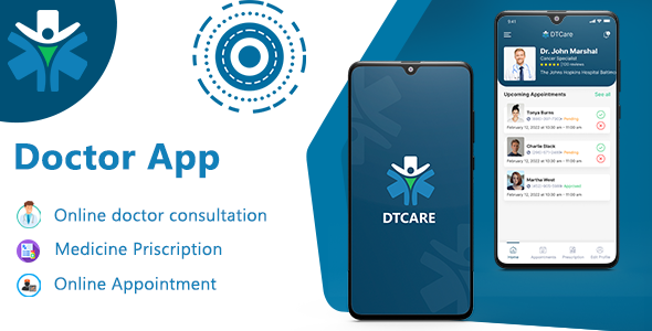 DTCare - Doctor | Patient Appointment Booking Flutter Full Application | Admin Panel | Doctor App    