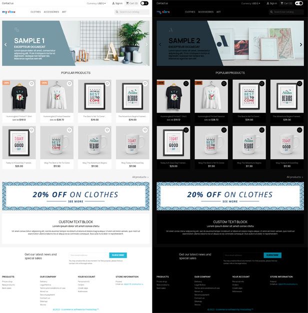 Dark mode module for any Prestashop theme and BackOffice - 1