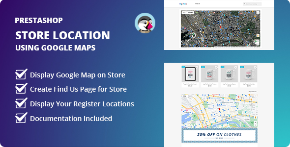 Display Store Location Using Google Maps Module for Prestashop    
