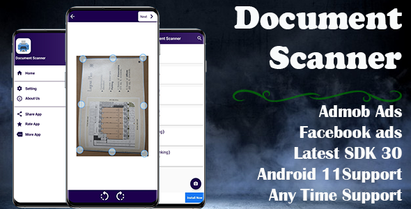 Document Scanner Clone (Supported android 13 and SDK 31)    