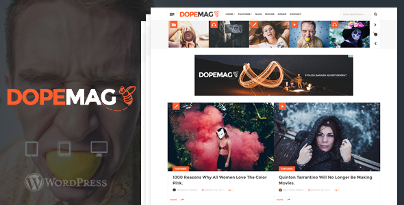 DopeMag - WordPress Blogging / Magazine Theme    