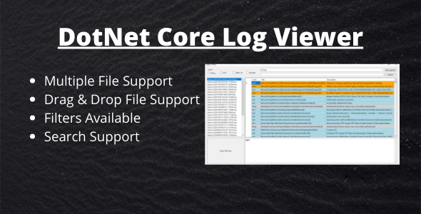 DotNet Core Log Viewer    