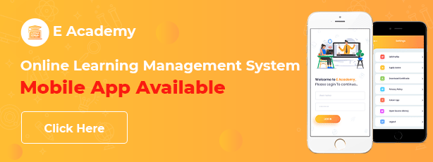 E- Academy - Online Learning Management System & live streaming classes (web) - 1