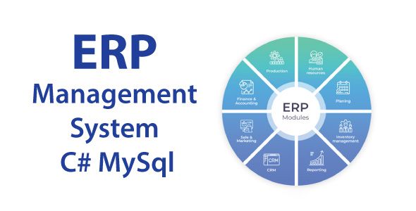 ERP desktop application | software with full project & source code    