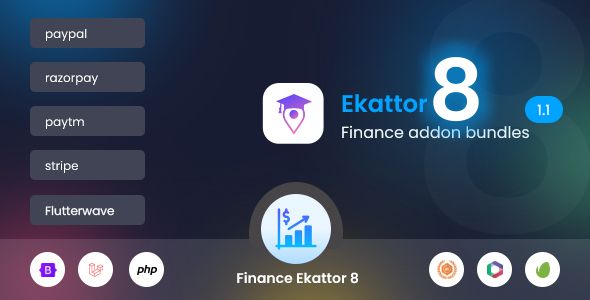 Ekattor 8 Finance Addon Bundle    Project Management Tools