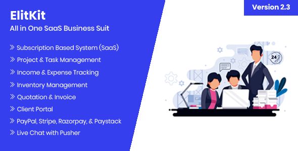 ElitKit - All In One SaaS Business Suit    Project Management Tools