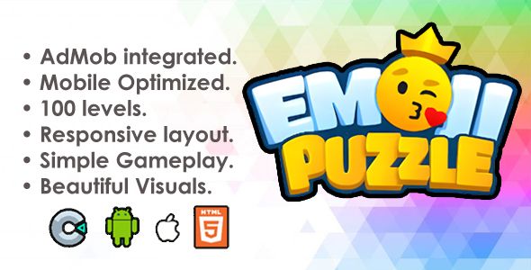 Emoji Puzzle - ( C3P + HTML5)    Games