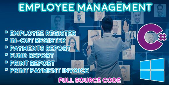 Employee Management - HRM - C# MySQL    