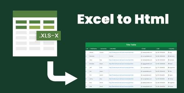 html code to link excel sheet