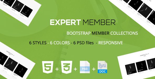 Expert - A Bootstrap Member Layout Collections - Code.market