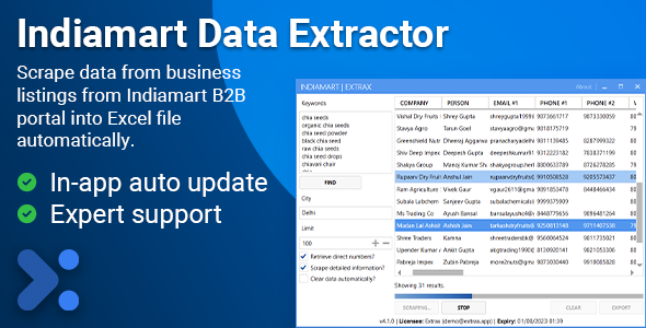 Extrax - Indiamart Data Extractor    