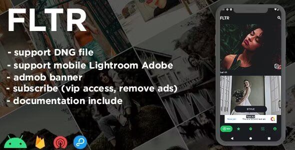 FLTR - dng presets collection for Lightroom (android) Android  Mobile Full Applications