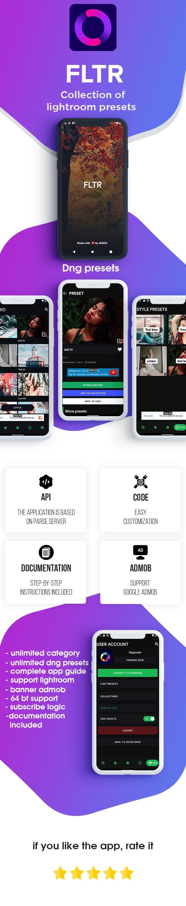 FLTR - dng presets collection for Lightroom (android) - 1