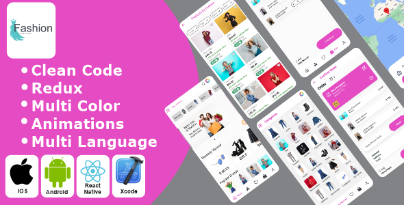 Fashion - eCommerce Shop | Shopping React Native iOS/Android App Template React native Fashion Mobile Ecommerce