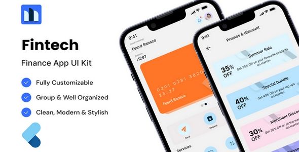 Fintech - Finance & Banking App UI Kit    