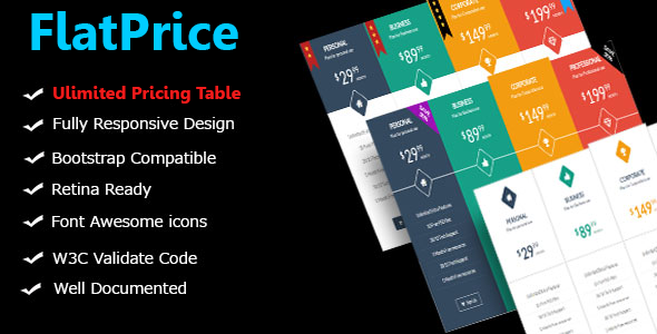 FlatPrice - Wordpress Pricing Tables    