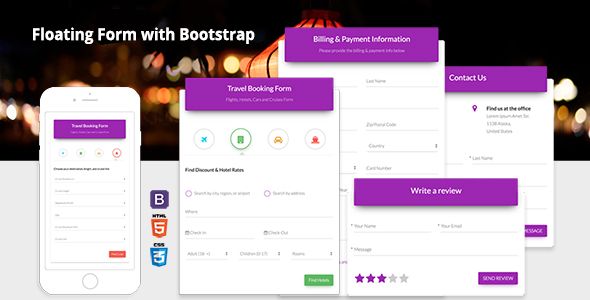 Floating Form With Bootstrap 4 - Code.market