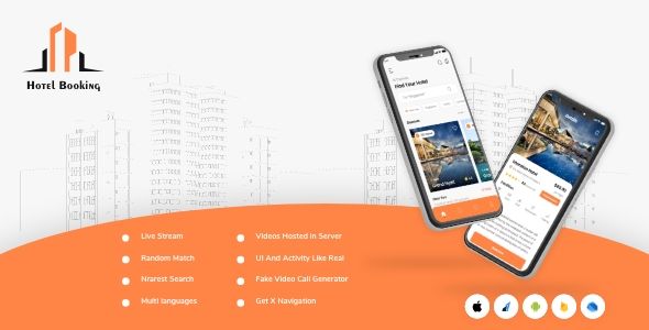 Flutter 2.0 - Hotel booking ui kit Flutter  Mobile Templates