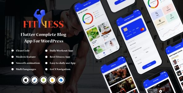 Flutter Fitness App UI Kit    