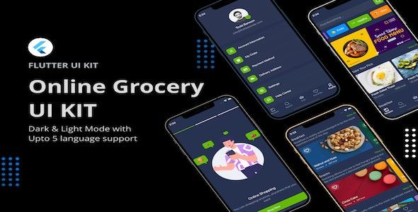 Flutter Online Grocery UI Kit    