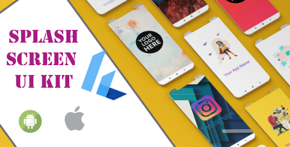 Flutter Splash Screen Ui kit | Ready To Use 50+ Screen Flutter  Mobile Templates