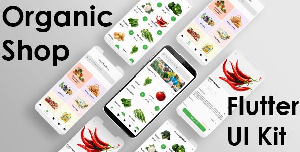 Flutter eCommerce UI Kit for Organic Grocery Shop    