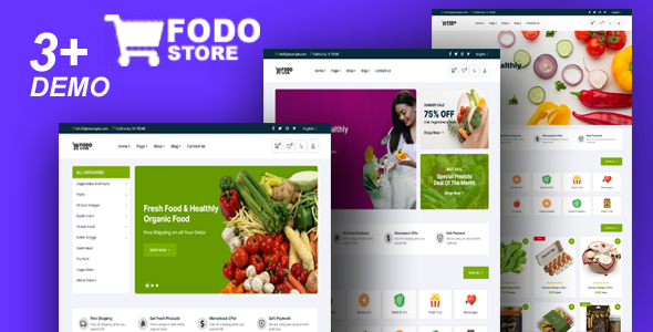 Fodo - Grocery Store and Food eCommerce HTML5 Template    