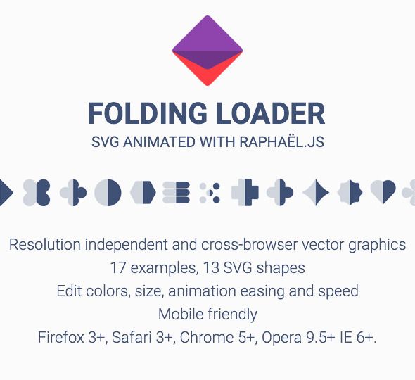 Folding Loader Animated SVG    