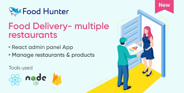 Food Delivery Admin Panel React & Firebase - Multi Restaurants - Food Hunter    Shopping Carts