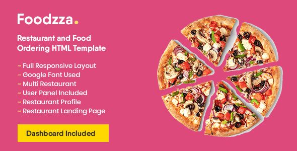 Foodzza - Restaurant and Food Ordering HTML Template    
