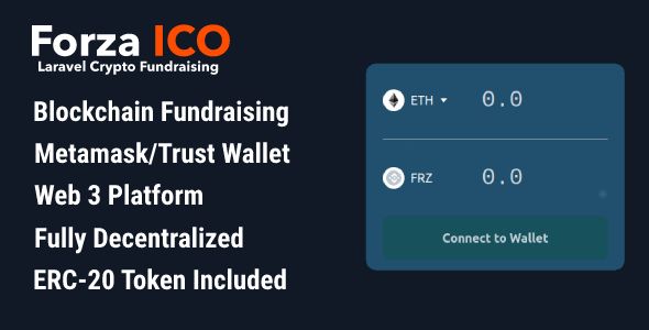 Forza ICO - Laravel CMS | Crypto ERC-20 Pre-Sale CMS (Crypto Fundraising)    