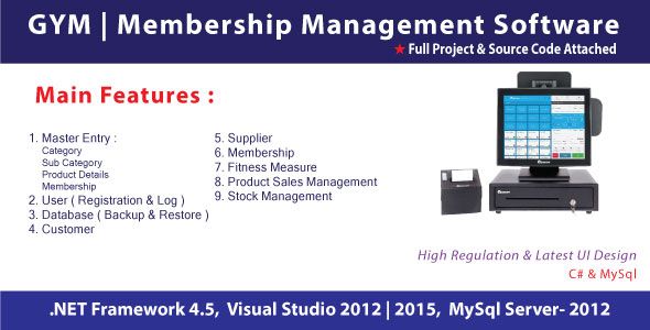 GYM | Club | Membership Management System with source code    