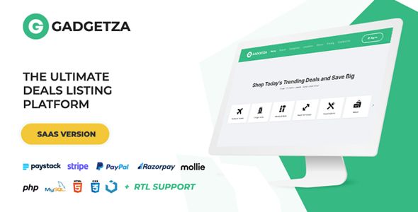 Gadgetza - Deals Listing Platform (SAAS)    