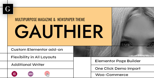 Gauthier –  Multipurpose Newspaper Theme WordPress Blog Magazine Web Advertising