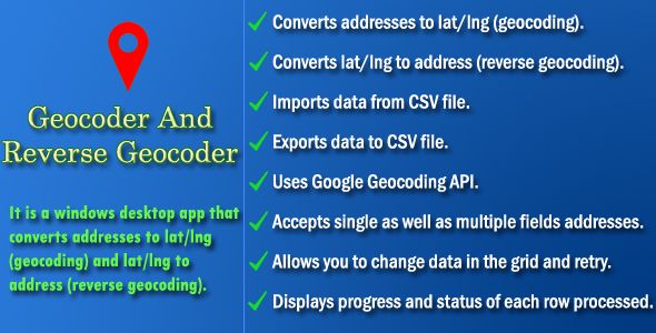 Geocoder And Reverse Geocoder - Code.market