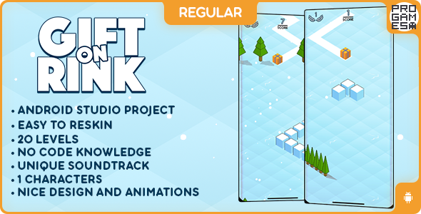 Gift on Rink (REGULAR) - ANDROID - BUILDBOX CLASSIC game Android  Mobile Games