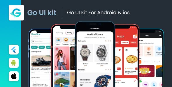 GoKit - Flutter ui kit Flutter  Mobile 