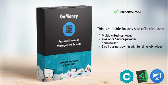 GoMoney- Personal Financial Management System  C#    