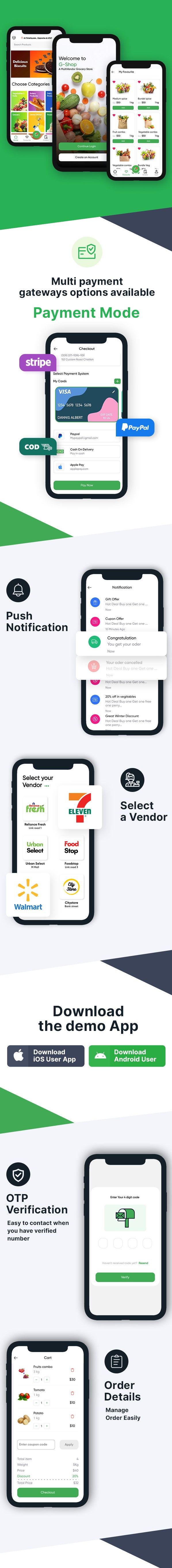 Grocery App Multivendor Flutter UI Kit - 11